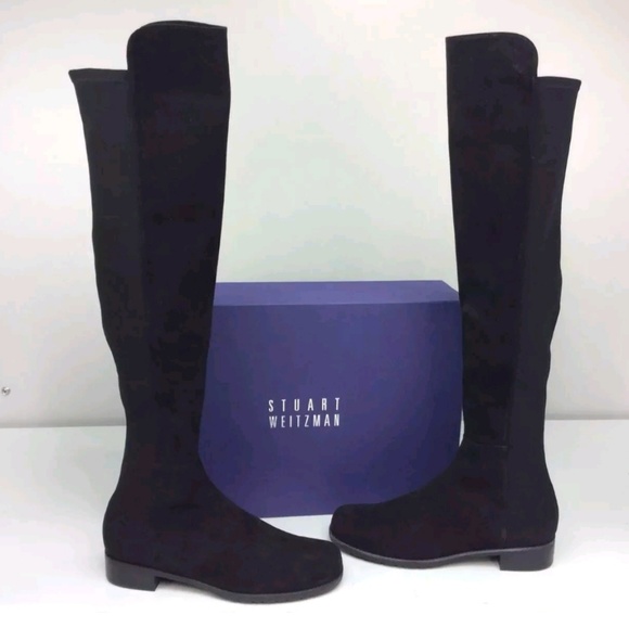 🆕️ STUART WEITZMAN 5050 SUEDE OVER THE KNEE BOOTS - Picture 2 of 7